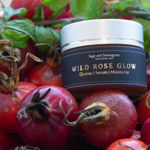 WILD ROSE GLOW All in One Cleanser | Serum | Moisturizer