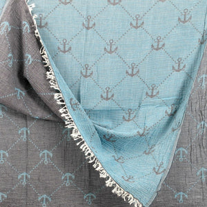 Seabound Coast with Anchor Turkish Towel