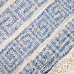 Casual Weave Greek Key Turkish Towel