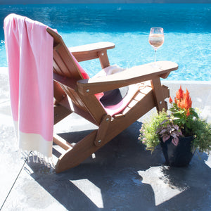 Turkish Towel (Peshtemal) Delicate Fishbone Pattern