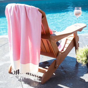 Turkish Towel (Peshtemal) Delicate Fishbone Pattern