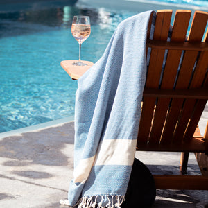 Turkish Towel (Peshtemal) Diamond Pattern