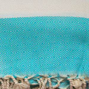 Turkish Towel (Peshtemal) Diamond Pattern