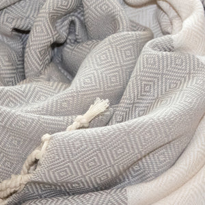 Turkish Towel (Peshtemal) Diamond Pattern