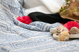 Casual Weave Greek Key Turkish Towel