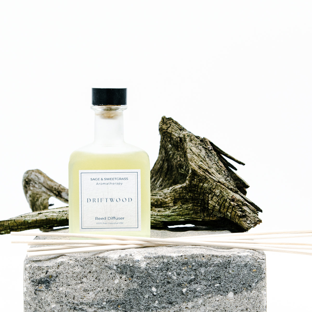 Sweetgrass Reed Diffuser Aromatherapy Reed Diffuser - Sage and Sweetgrass