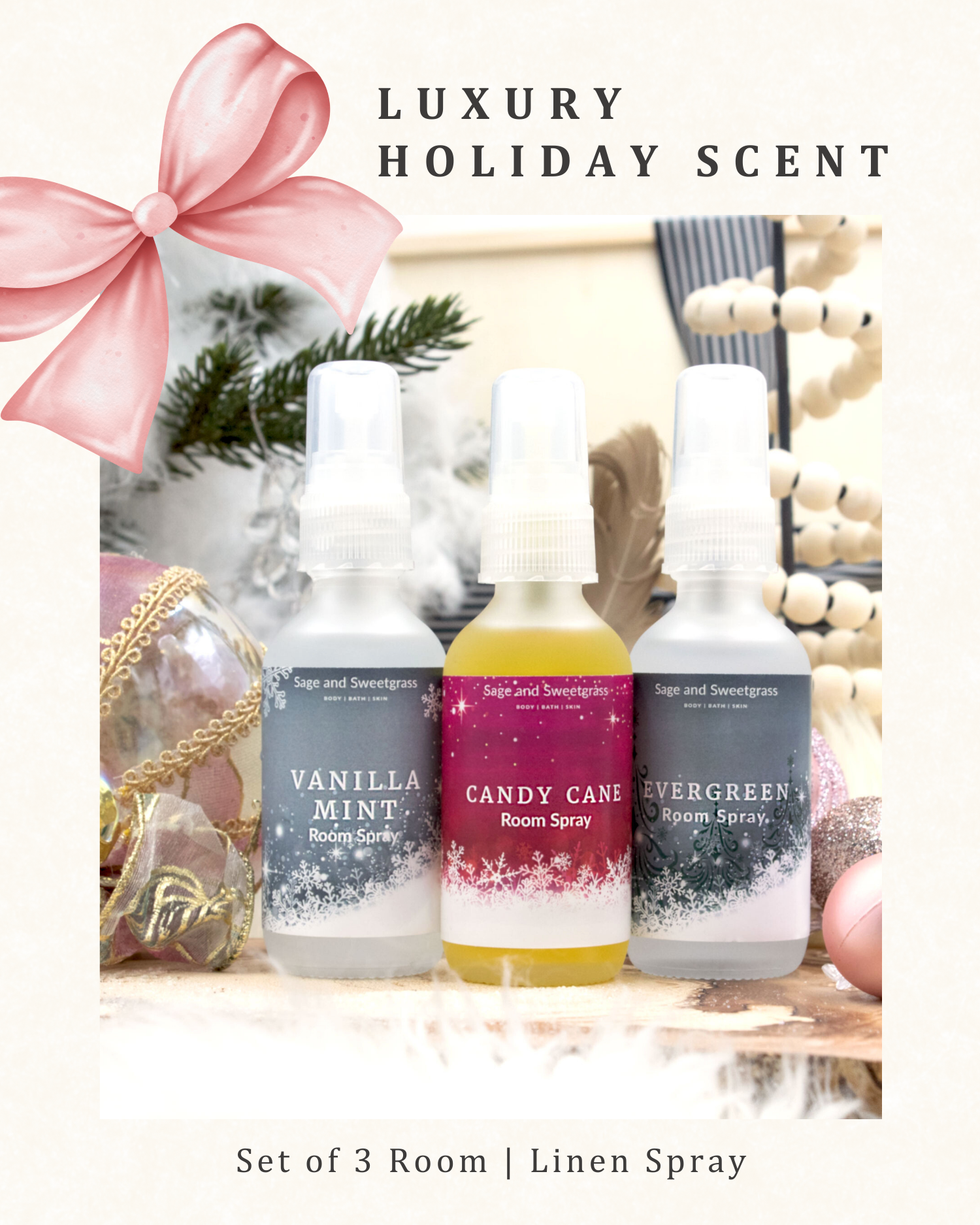 Holiday Collection Room & Linen Spray (2 oz)