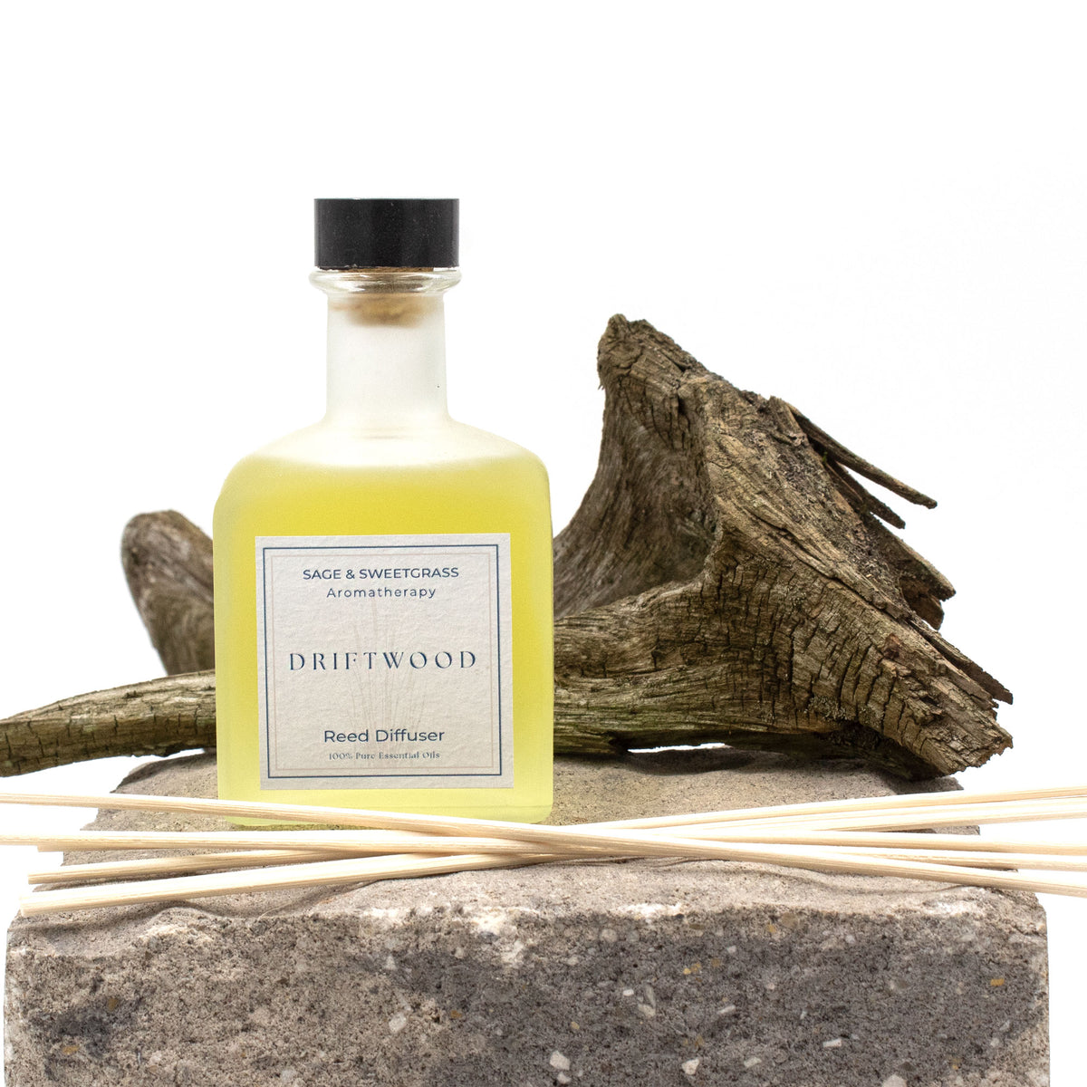 Sweetgrass Reed Diffuser Aromatherapy Reed Diffuser - Sage and Sweetgrass