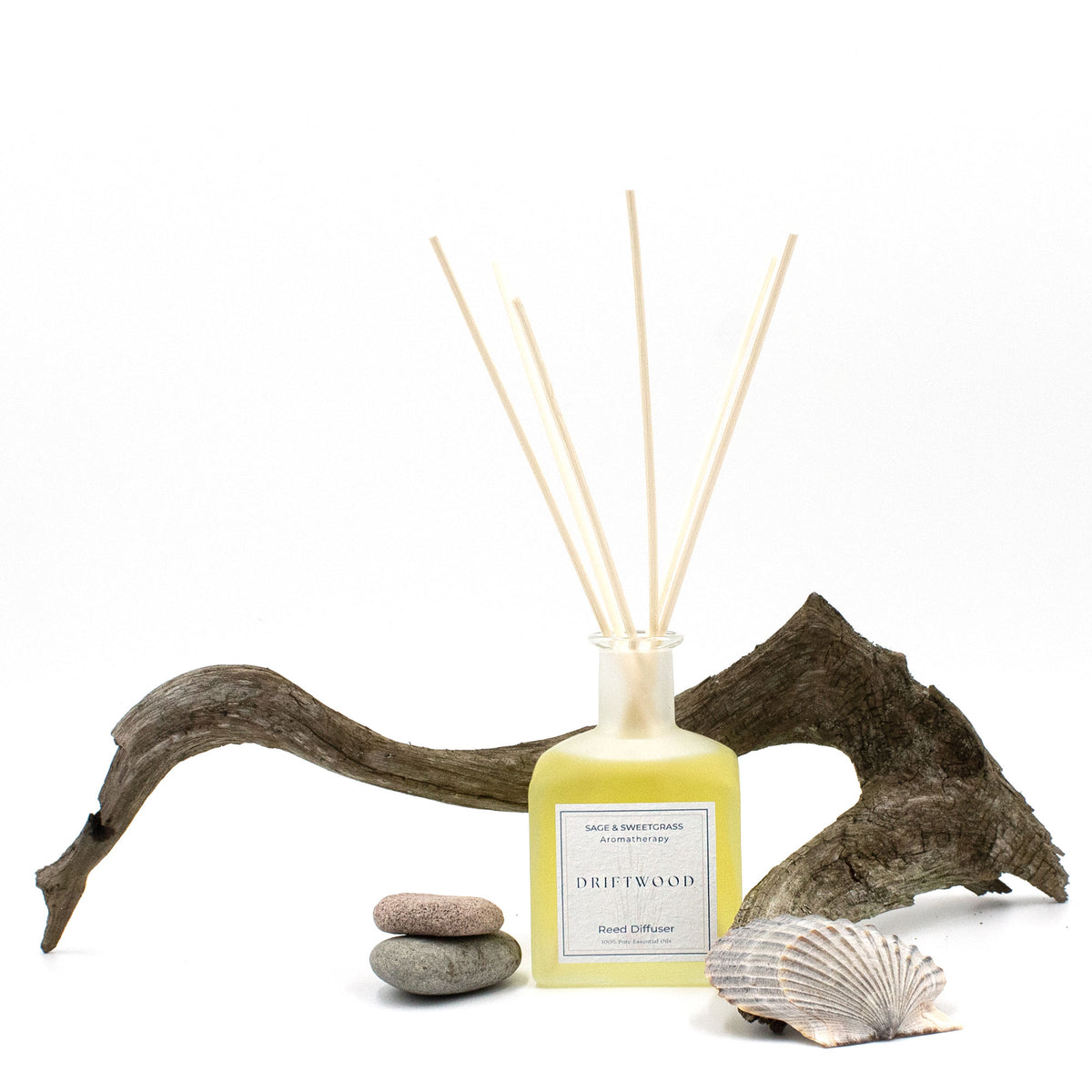 Sweetgrass Reed Diffuser Aromatherapy Reed Diffuser - Sage and Sweetgrass