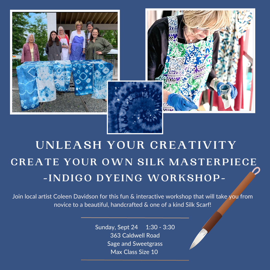 Indigo Dreams: Unleash Your Creativity with Silk Scarf Dyeing!