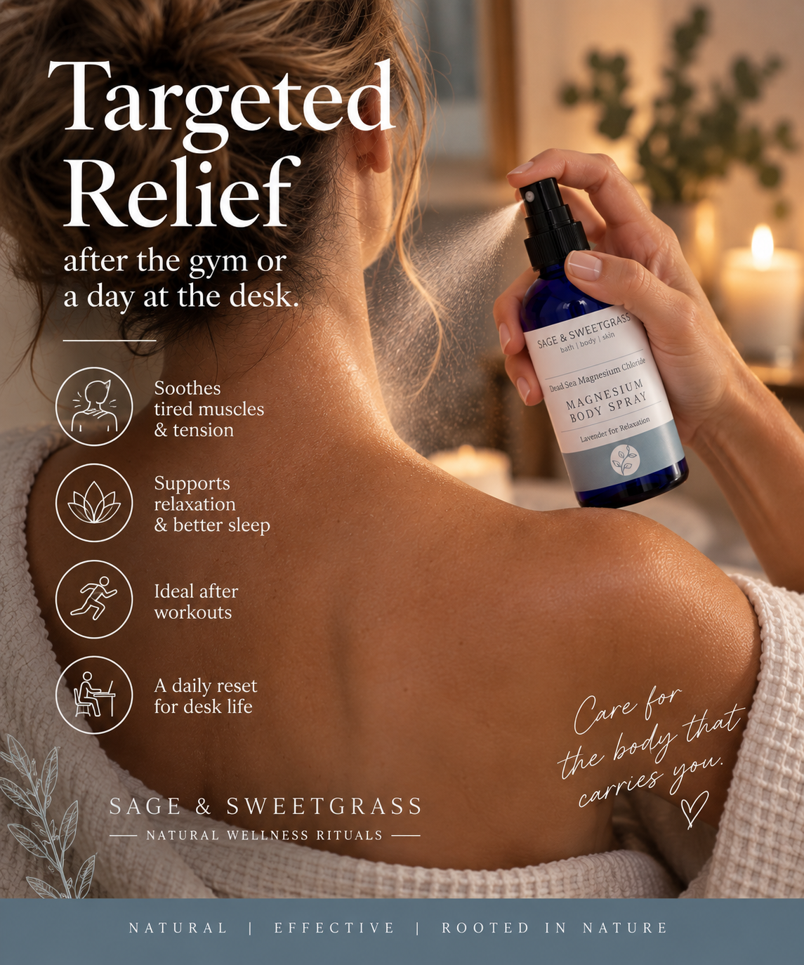 Magnesium Spray for Tired Legs | Tight Shoulders | Overworked Muscles