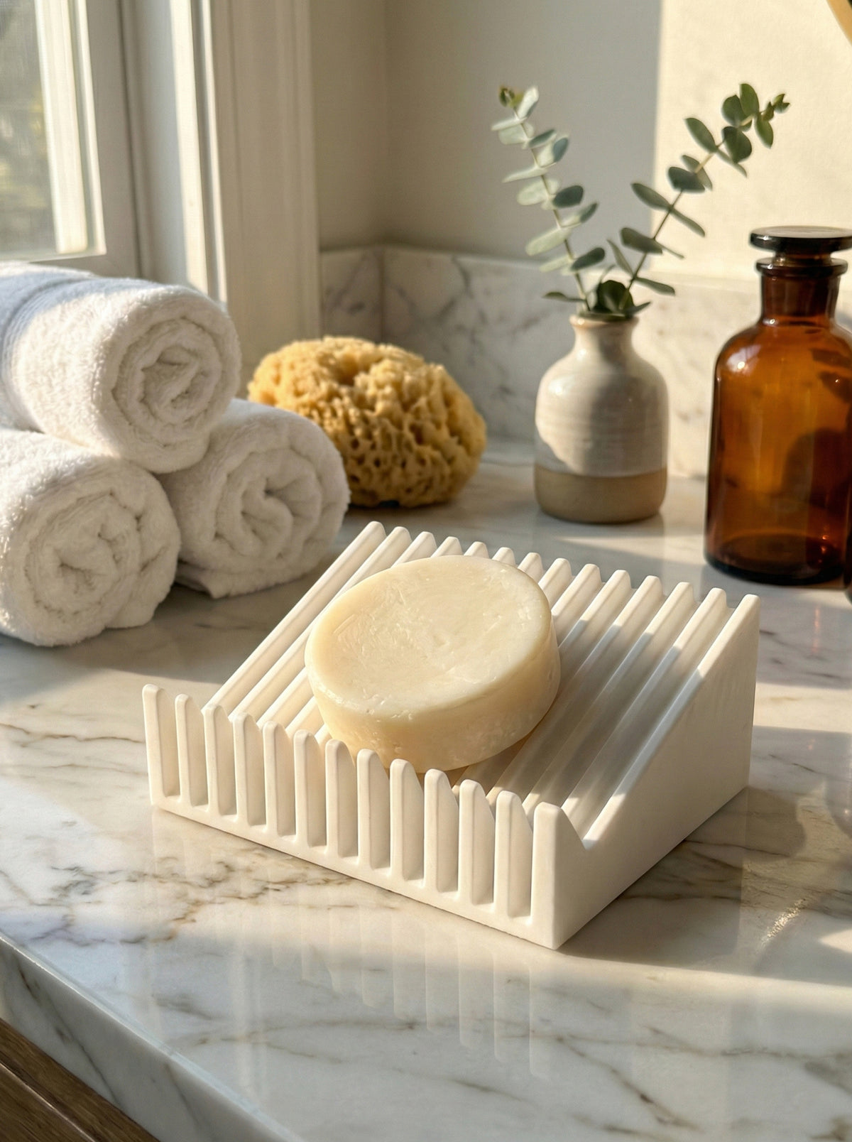 Soap Easel™ - Self-Draining Soap Stand, Soap Dish
