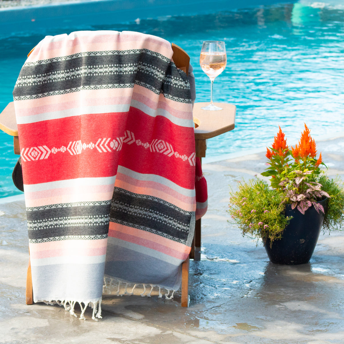 Turkish Towel Traditional Bright Pattern