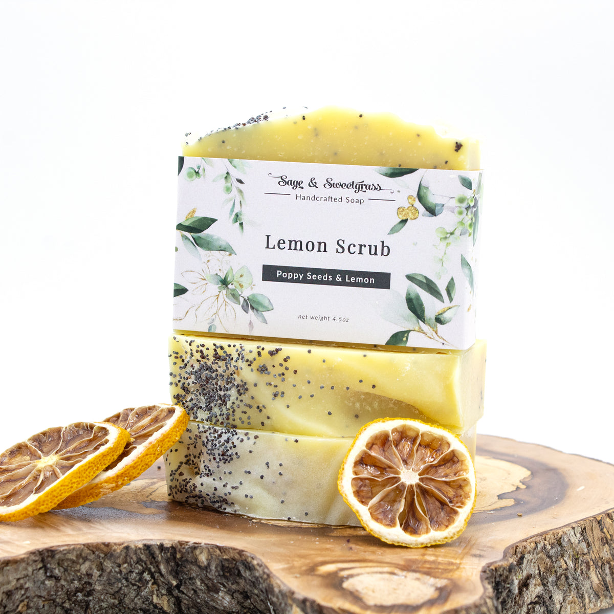 Lemon & Poppy Seed Artisan Soap