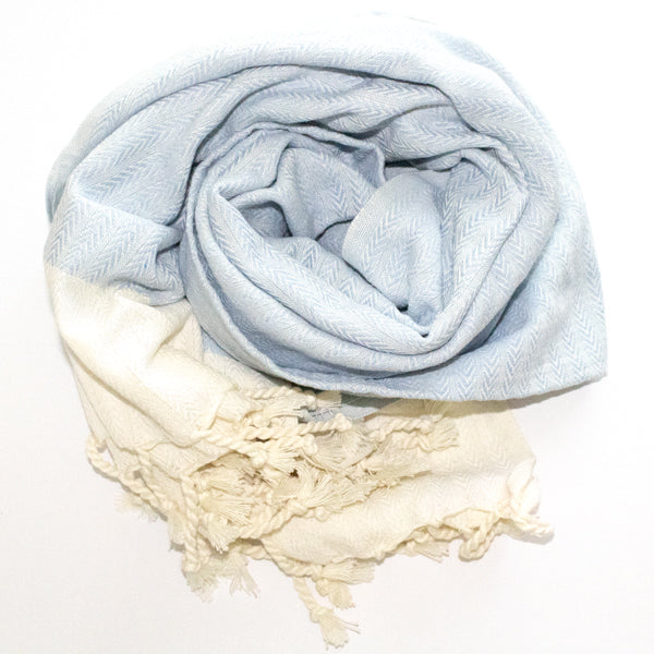 Turkish Towel (Peshtemal)  Delicate Fishbone Pattern