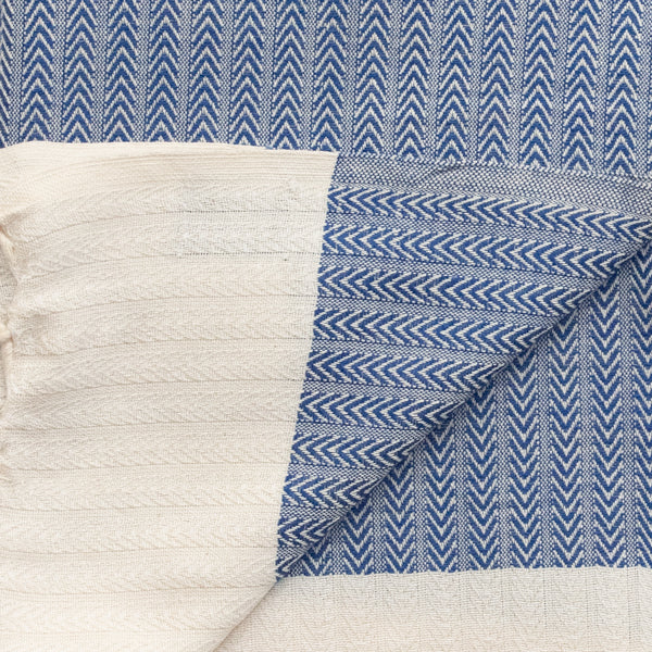 Turkish Towel (Peshtemal)  Delicate Fishbone Pattern