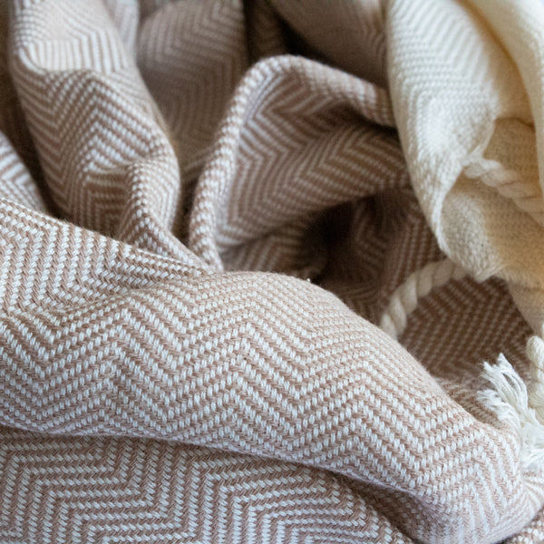 Turkish Towel (Peshtemal)  Zig Zag Pattern